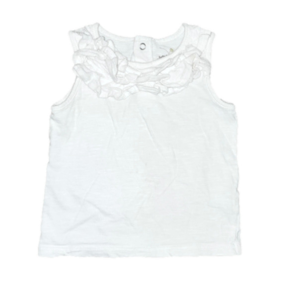 JUMPING BEANS White Tank with Ruffle Detail - Picture 1 of 3